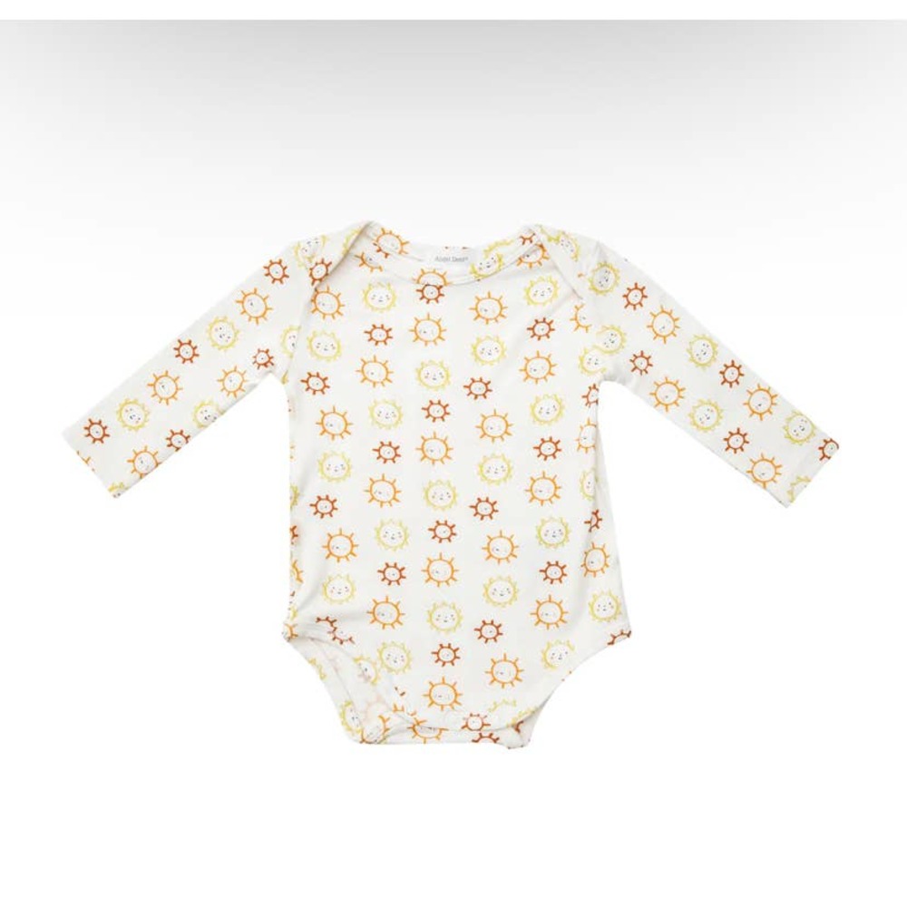 Angel Dear 12/18M Autumn Sunshine Lap Shoulder Bodysuit Cream